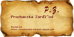Prochaczka Zaránd névjegykártya